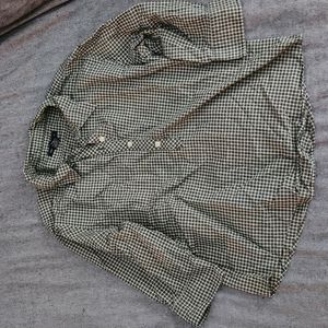 Abercrombie & Fitch  vintage early 2000's 3/4 sleeve half button top